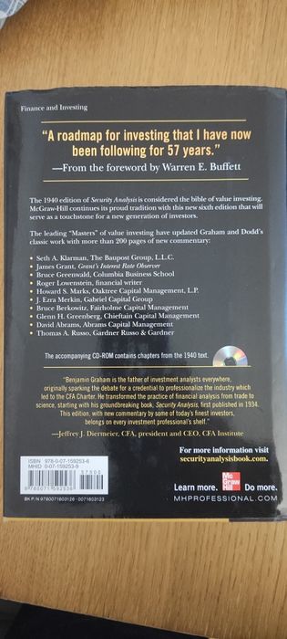 Livro security analysis 6th edition como novo