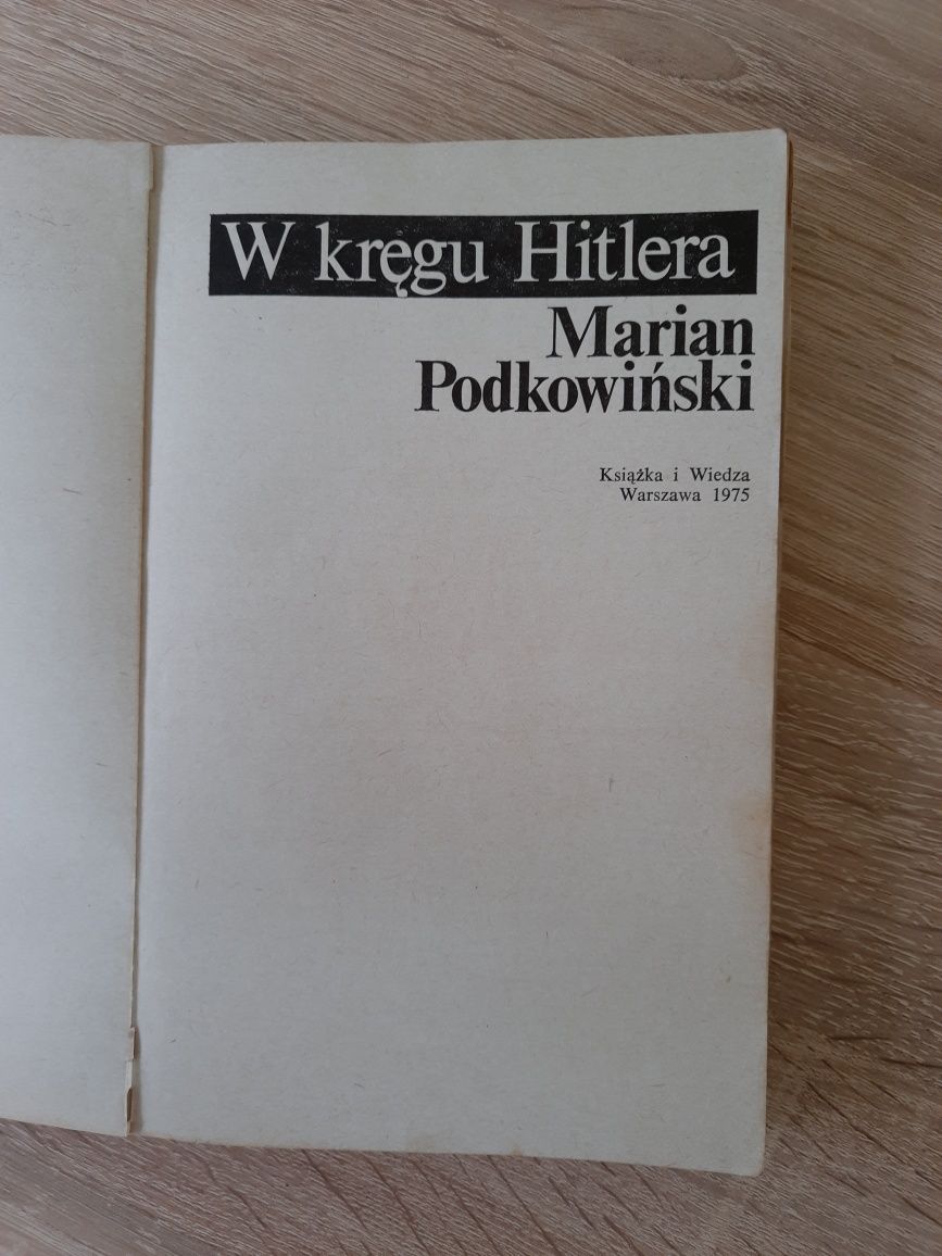 Książka W kręgu Hitlera