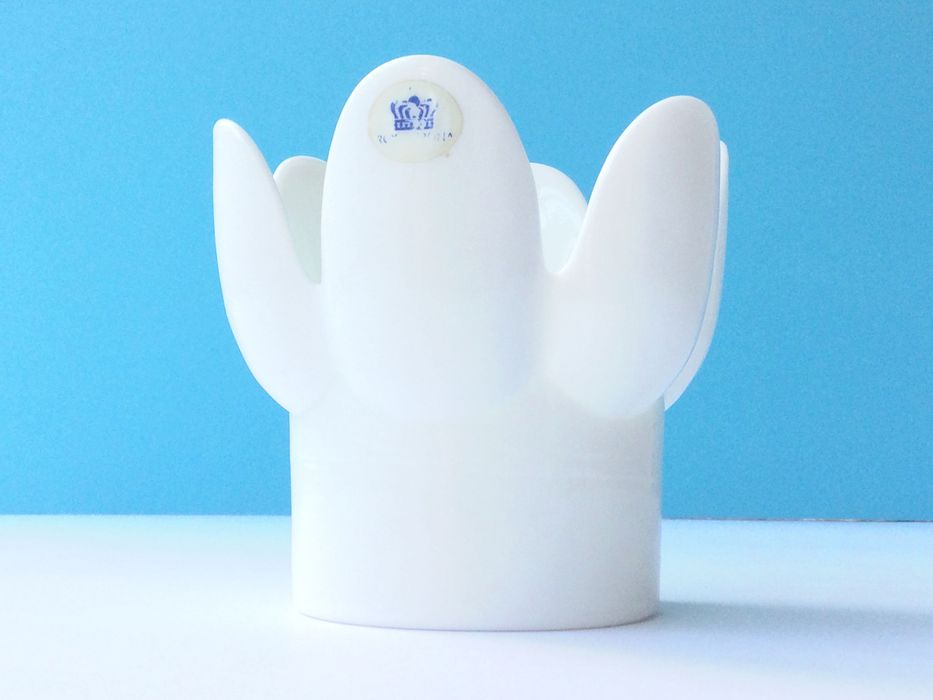 Castiçal em Porcelana | Formato de Flor | Royal Krona Sueçia | anos 60