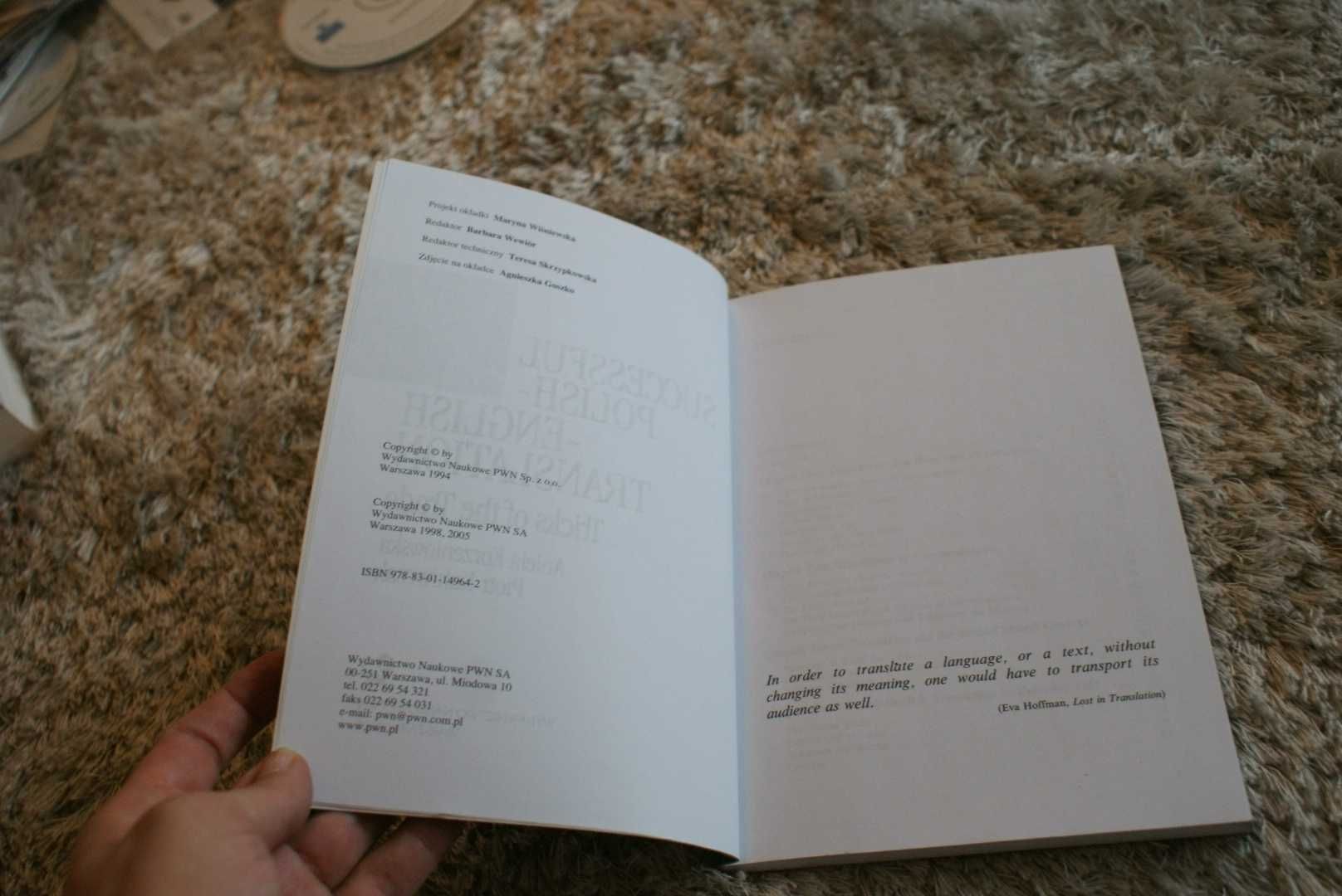 książka „Successful polish-english translation"