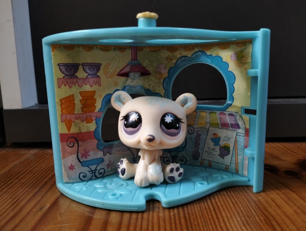 Littlest pet shop miś polarny unikat