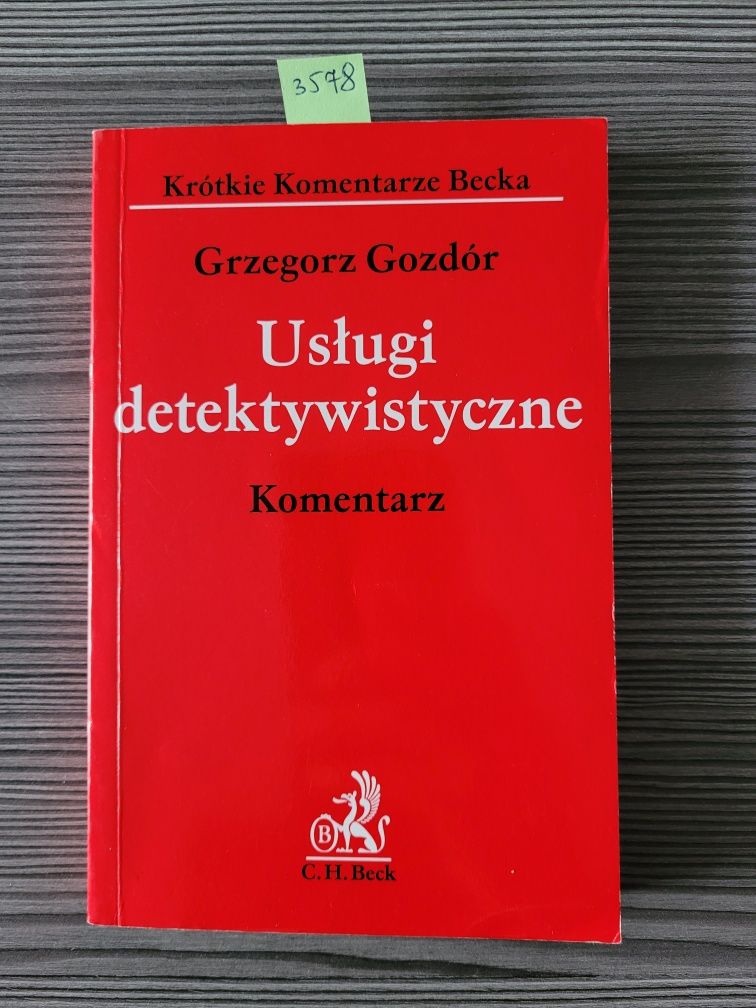 3578. "Usługi detektywistyczne" Grzegorz Gozdód