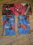Zestaw do pokoju obraz Spider-Man i zasłony