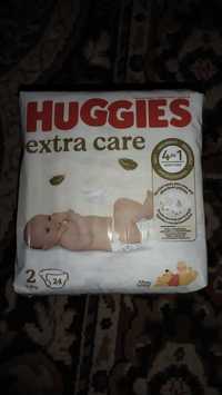 Памперсы HUGGIES extra care 2