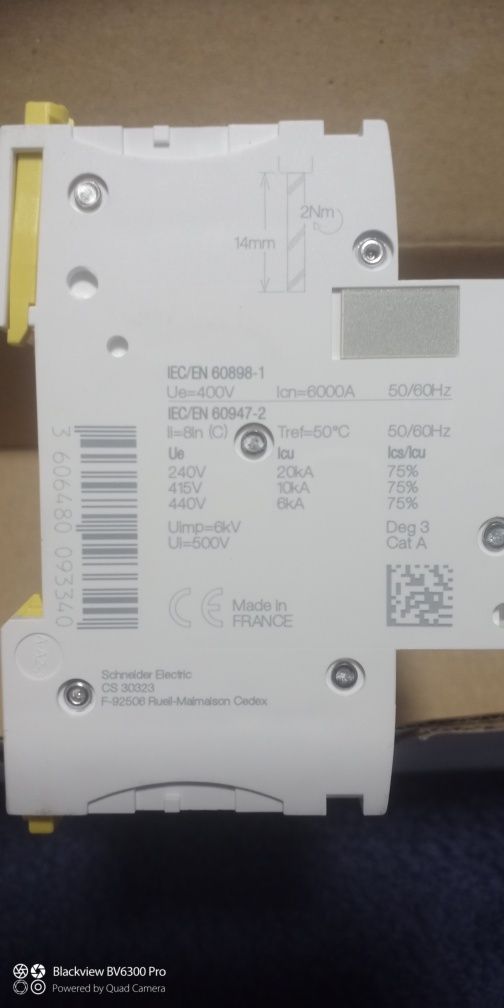 Електроавтомат Schneider Electric iC60N 3P 25A C