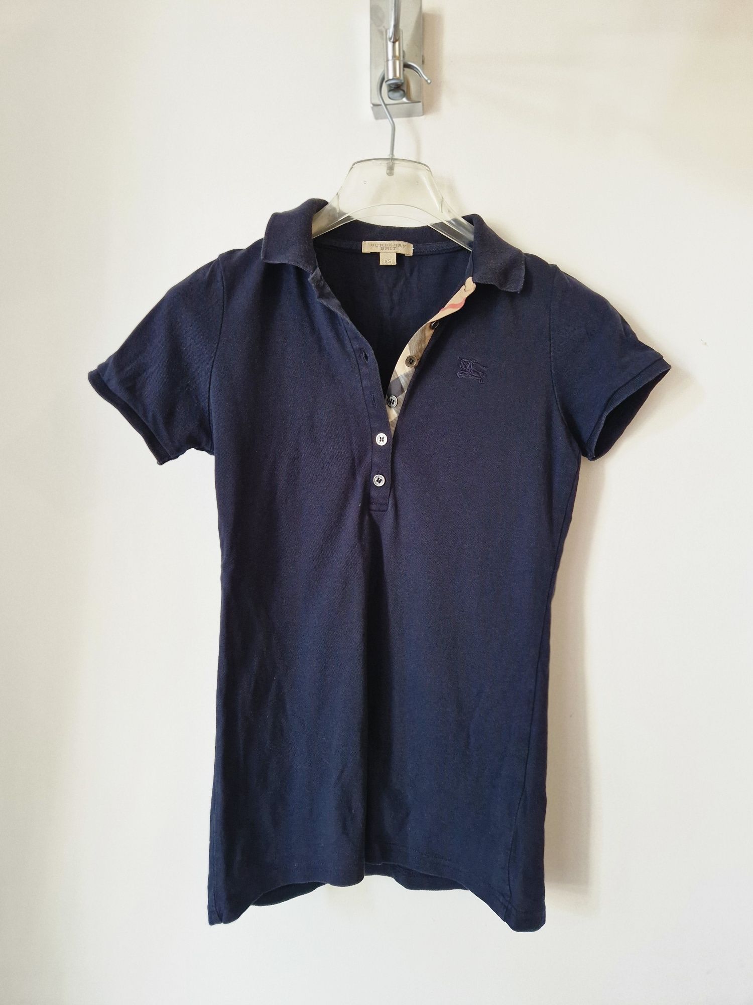 Burberry polo top XS navy