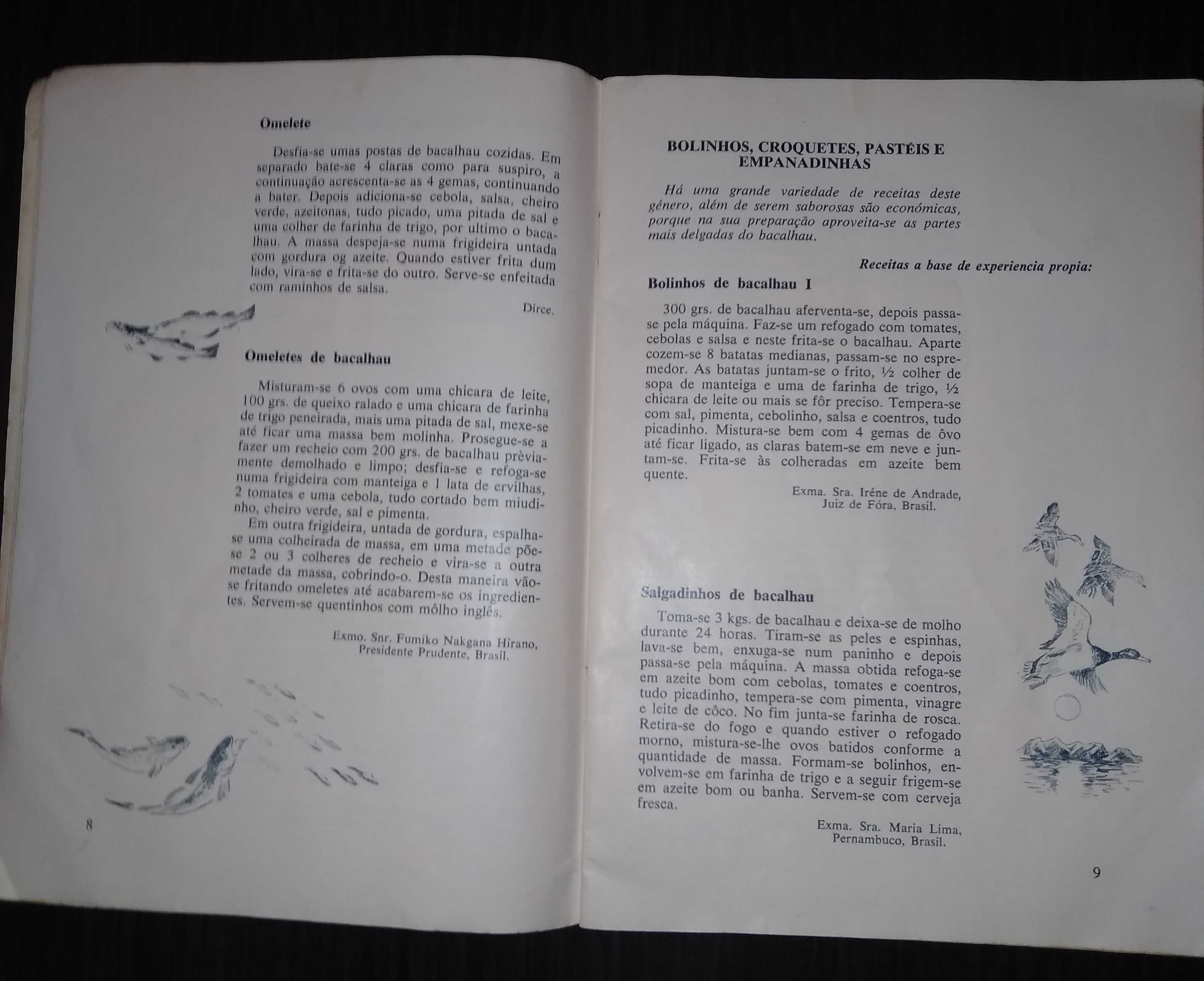 Bacalhau da Noruega Livro anos 60 Receitas de Culinária Raro