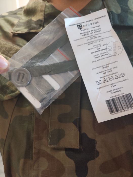 Mundur wojskowy zimowy 124 MON NOWY Z METKĄ M/R