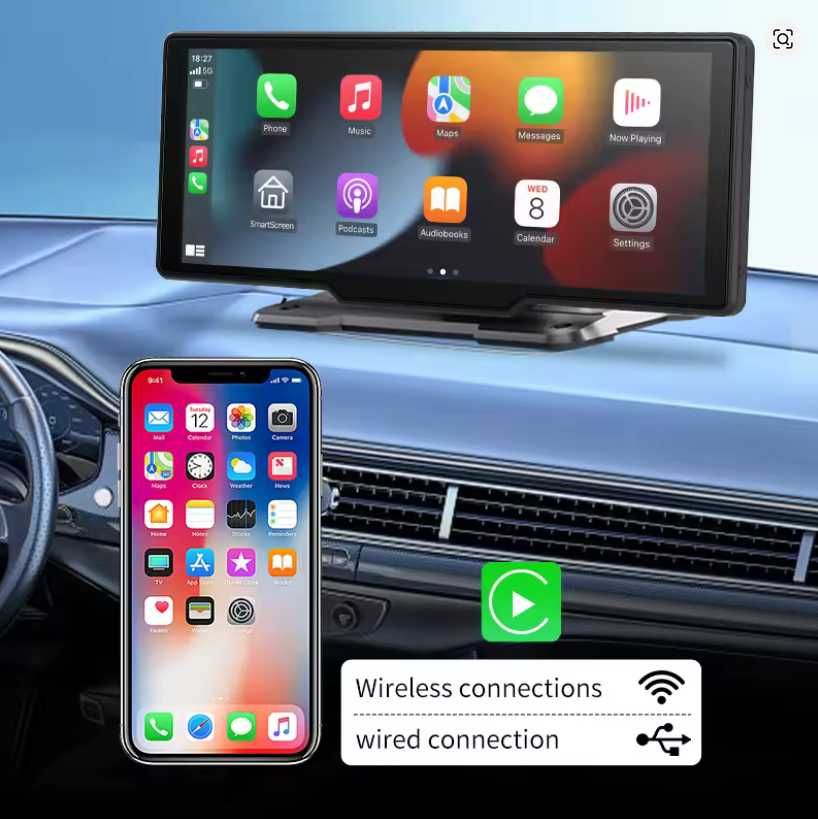 Ecrã Multimédia 10.26” com CarPlay e Android Auto sem fios – NOVO