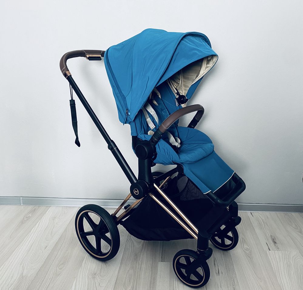 Wózek 3w1 Cybex Priam Rose Gold z fptelikiem Cybex Cloud Z