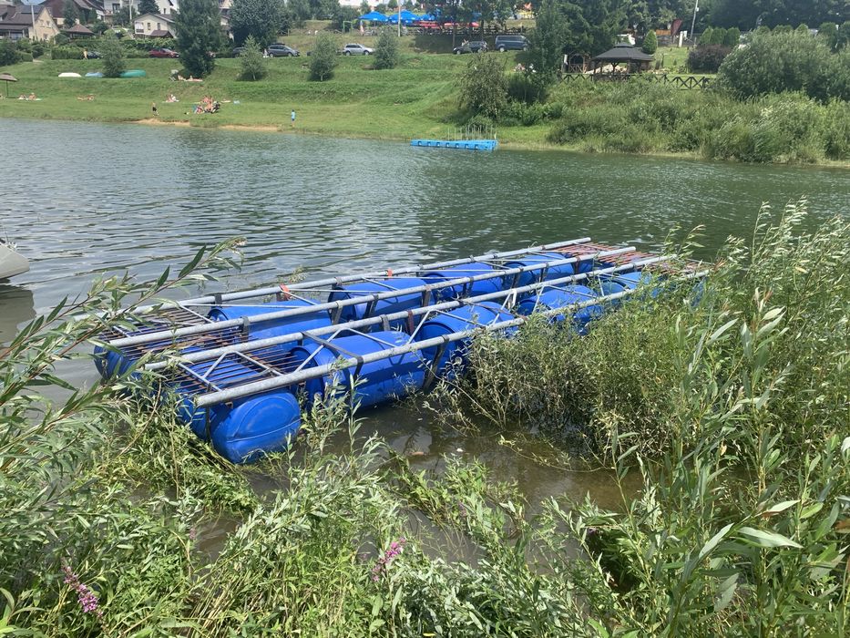 Pomost pływający keja 7m x 2m lokalizacja Jezioro Solińskie Zawóz
