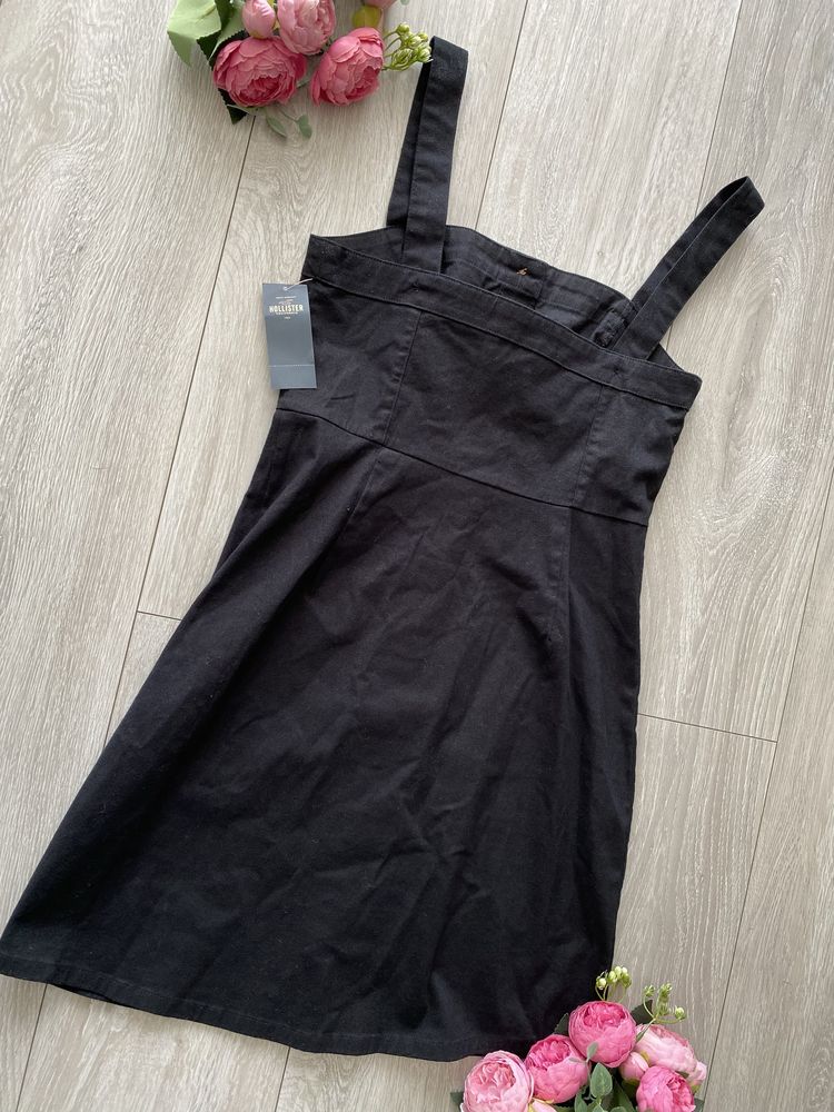 Sukienka nowa czarna hollister rozmiar XS na ramiączka na lato