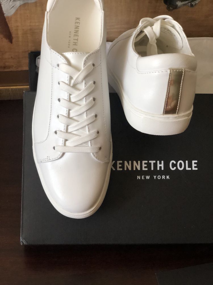 Кожа Kenneth Cole New York кроссовки кеды кросівки us8  на стопу 25 см