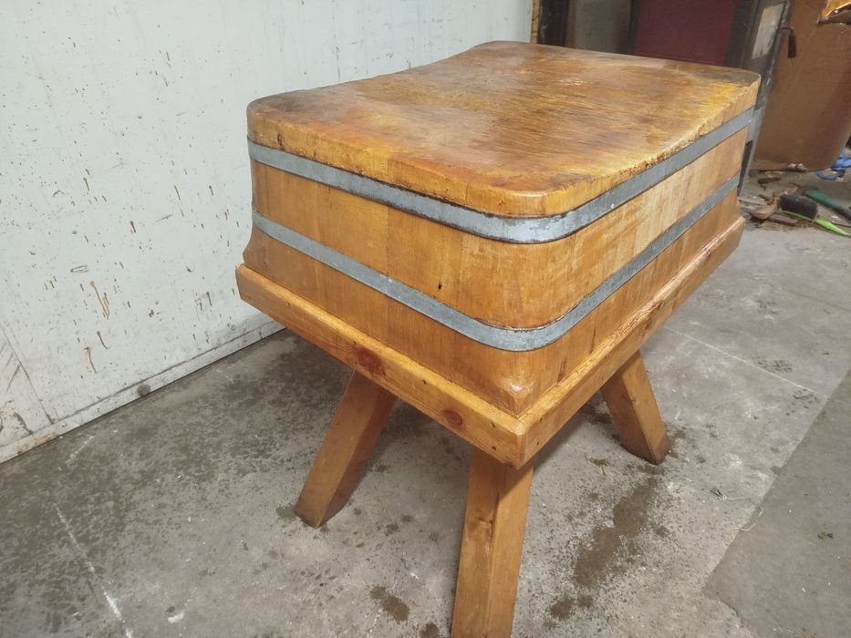 Kloc drewniany masarski dębowy