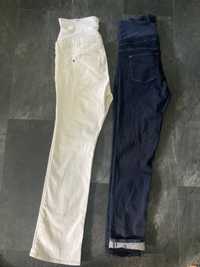 Jeansy ciążowe dwie pary H&M r.46