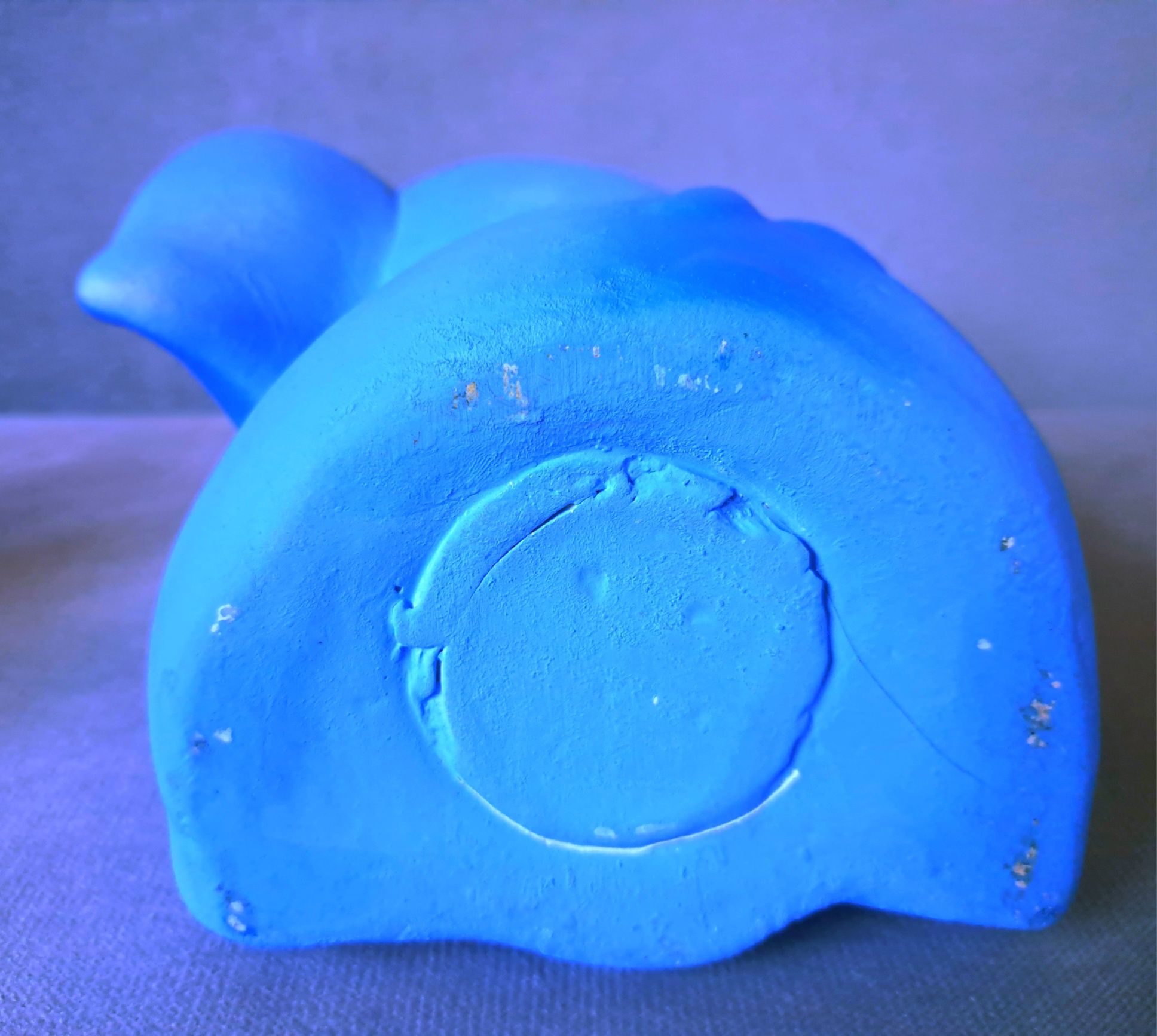 Duża skarbonka ceramiczna Niebieski Słonik 20×20cm, stan dobry, 10zl