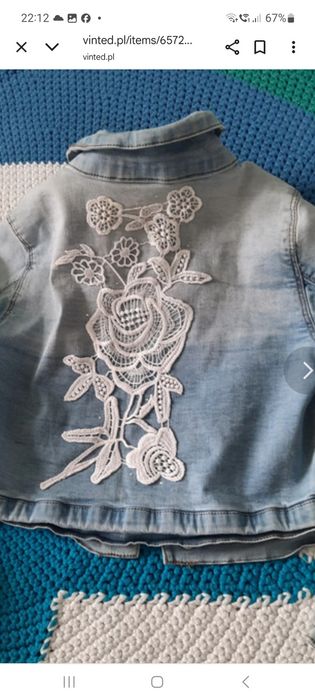 Kurtka jesienna r.128, 8 lat kwiaty, Name it, Gant, Adidas, Nike, Nowa
