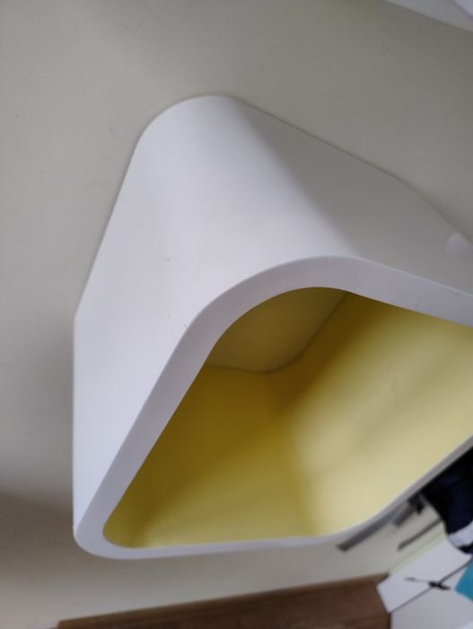 Szafki wiszące białe połysk kolorowe otwarte cube 4szt komplet