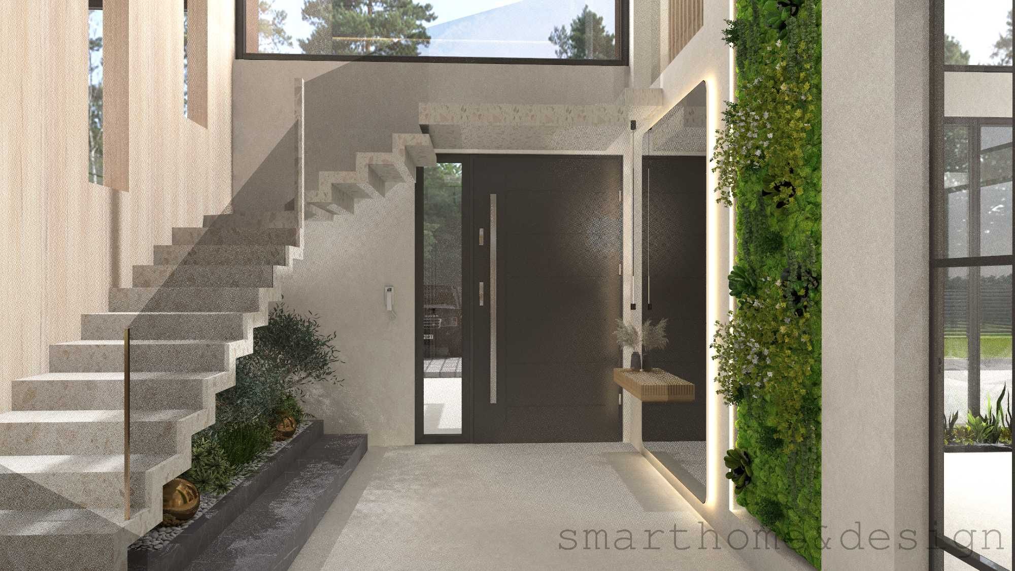 Projektowanie wnętrz, smart home, nowoczesne wizualizacje 3D