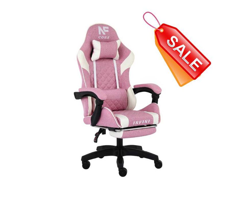 Fotel Gamingowy z tkaniny INFINI Core Pink