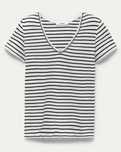 Bawełniana bluzka w paski, plus size Promod roz XXL