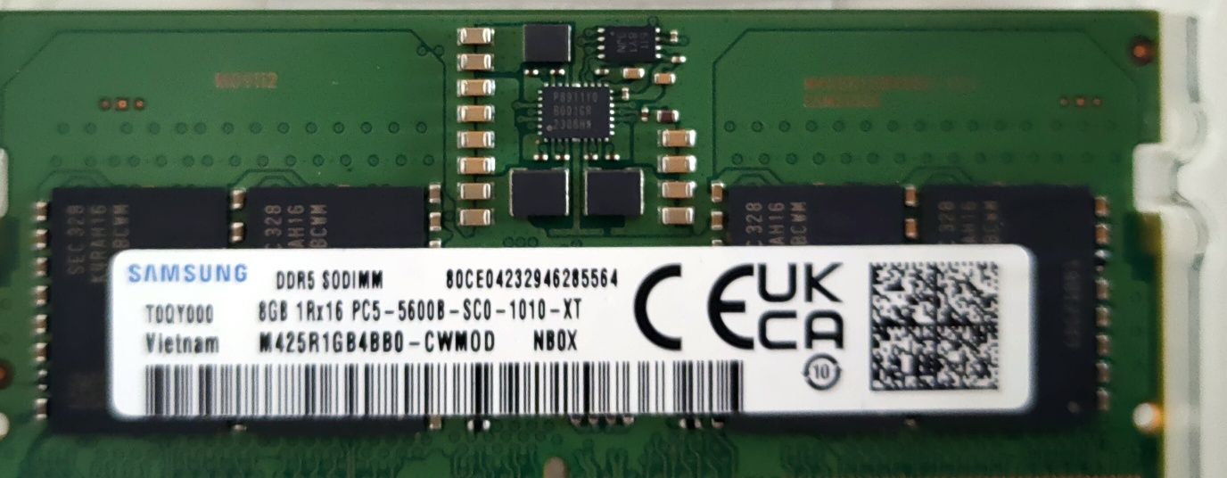 Pamięć RAM 16GB (x2 8GB) DDR5 S0DIMM (laptop)