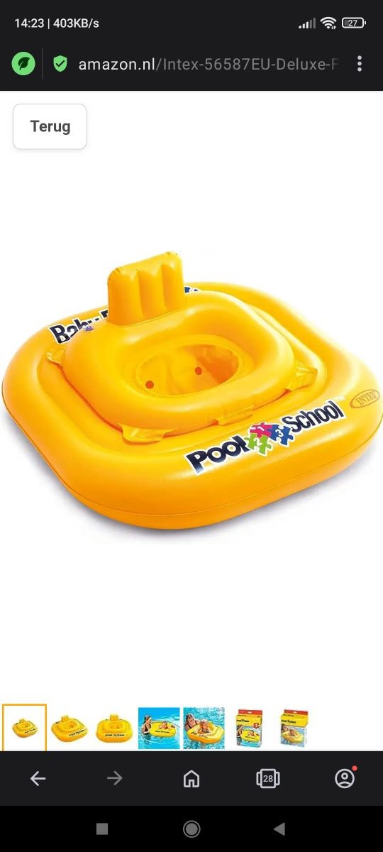 Fotel Koło dla Maluszka do pływania Intex