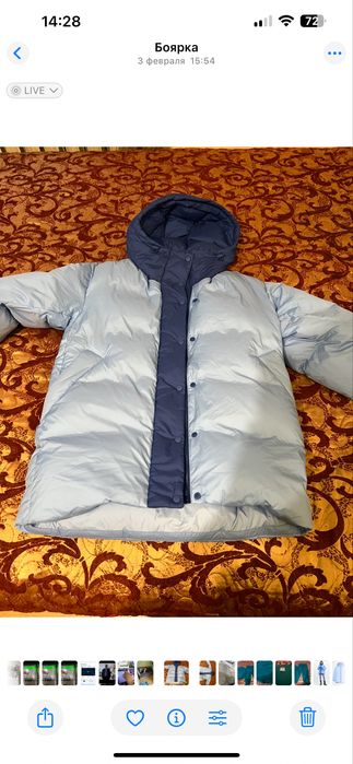 Пухова куртка, Uniqlo, розмір S