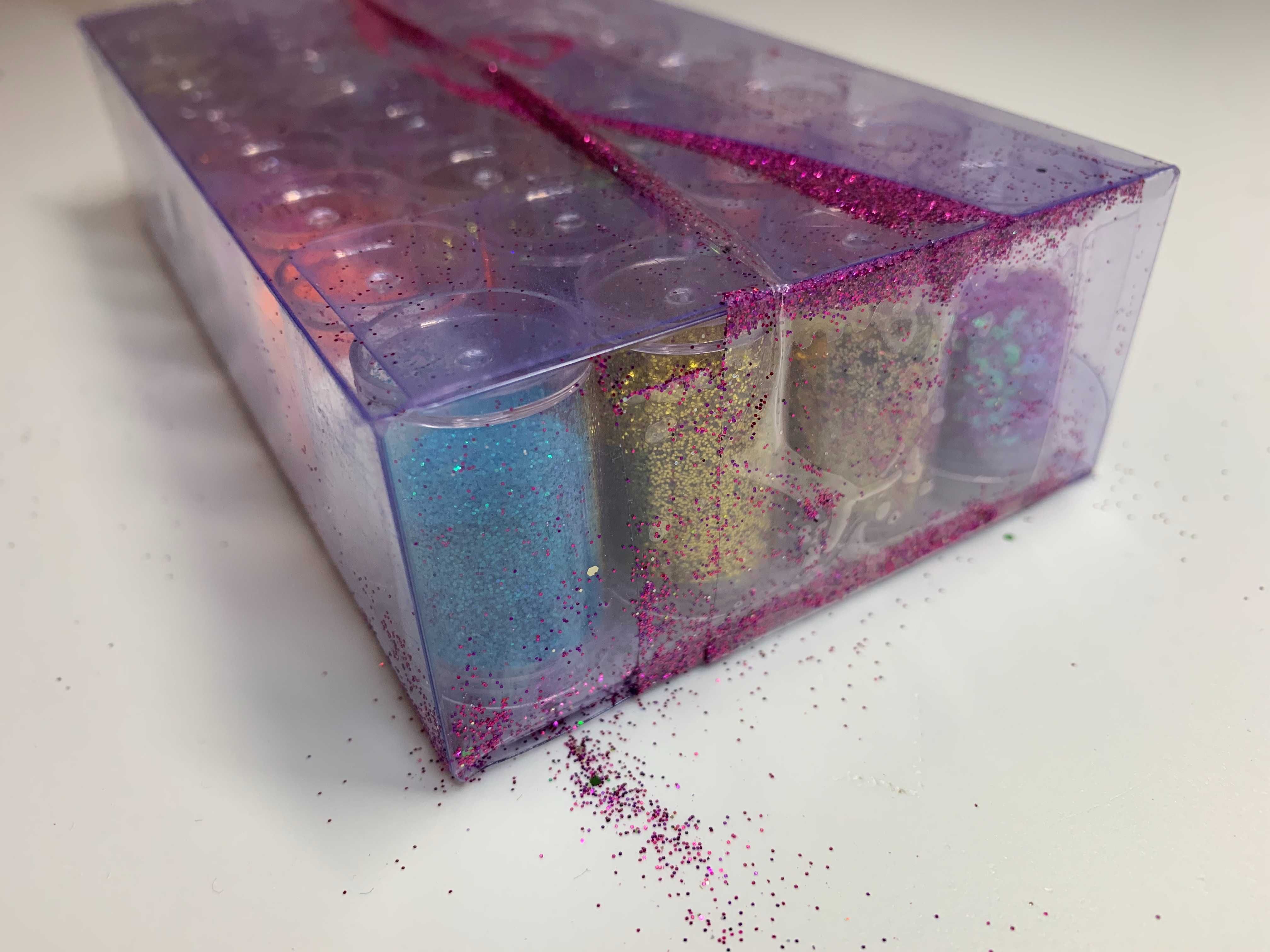 Fine Glitter Crafts Zestaw brokatowy w proszku 32 kolory
