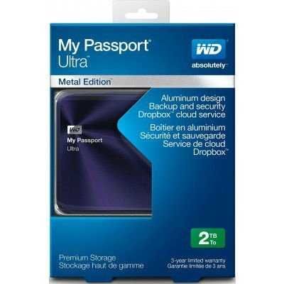 диск зовнішній Western Digital My Passport Ultra Metal USB3.0 2TB