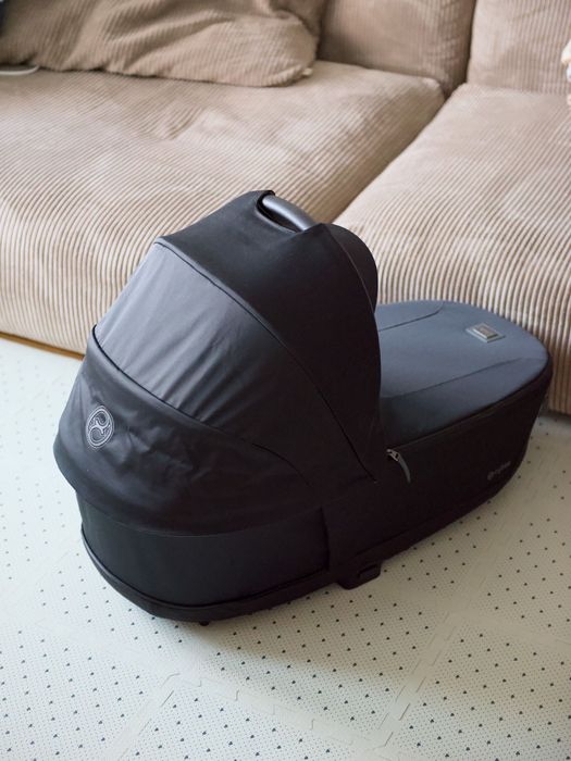 Gondola Cybex Priam 4.0 Eco Onyx Black, stan idealny