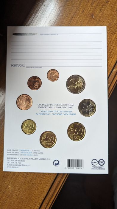 Série Anual FDC Portugal - carteira moedas -  sets 2009, 2010 ou 2011