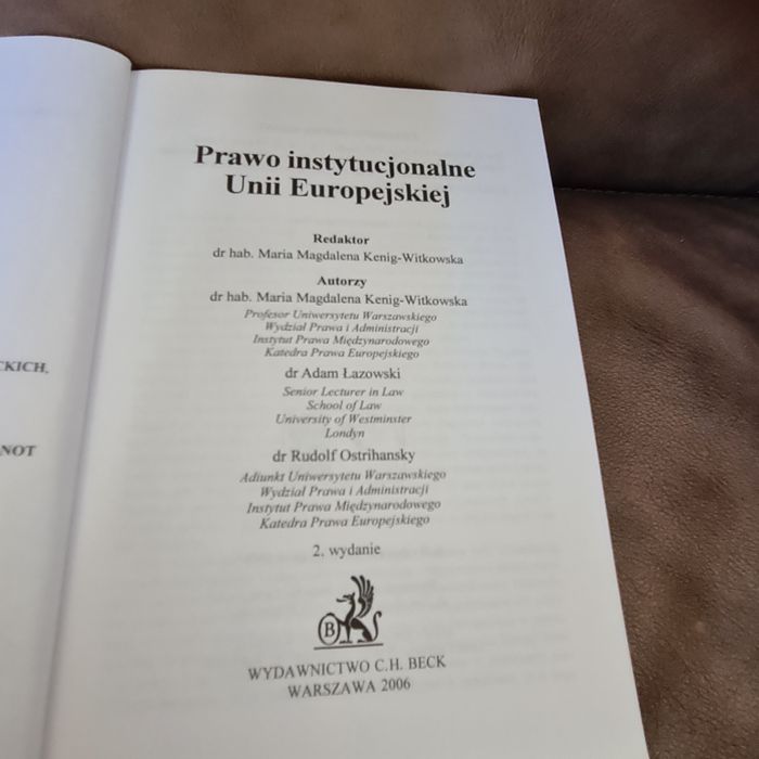Prawo instytucjonalny Unii Europejskiej
