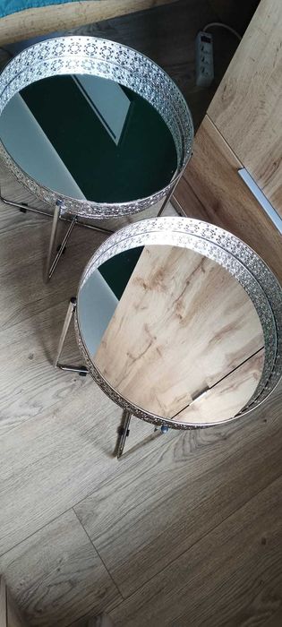 Dwa stoliczki Glamour 50pln