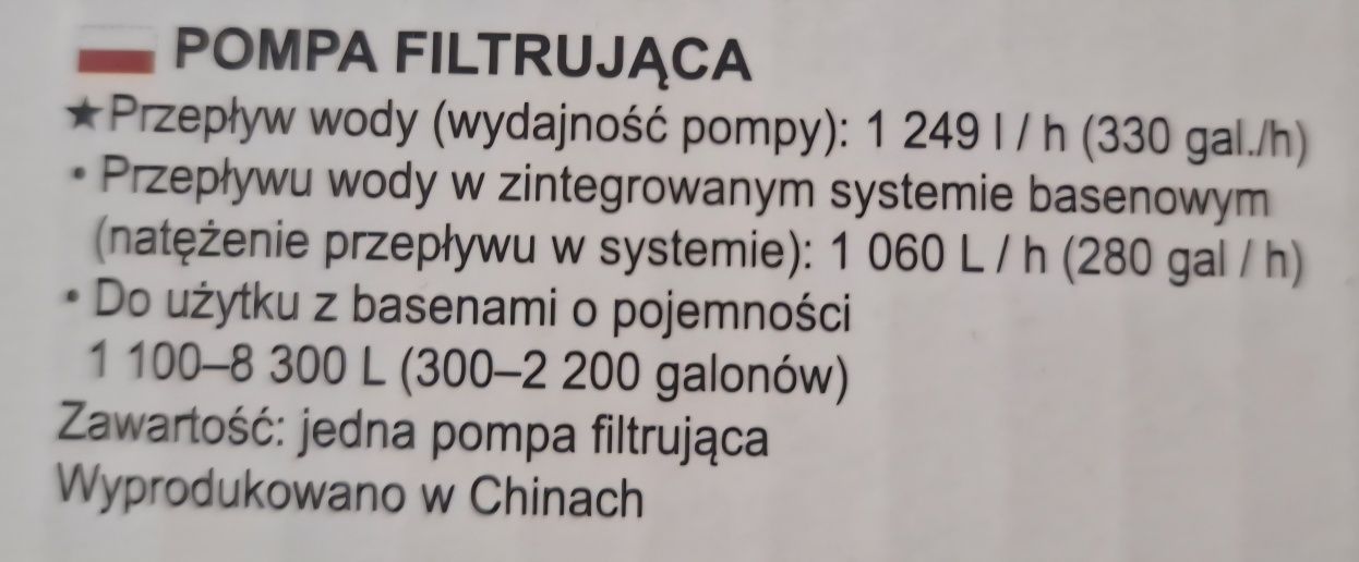 Pompa do basenu z wenzami