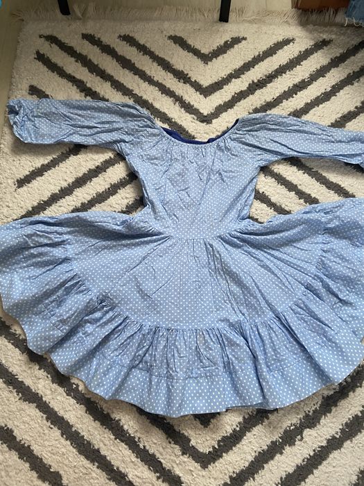 Плаття нарядне в мілкий горох