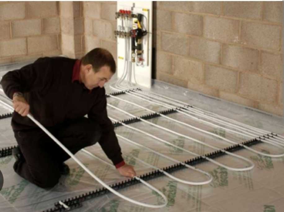 Теплый пол, водяной.