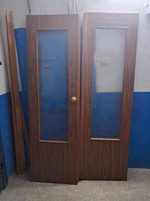 Двері міжкімнатні подвійні зі склом