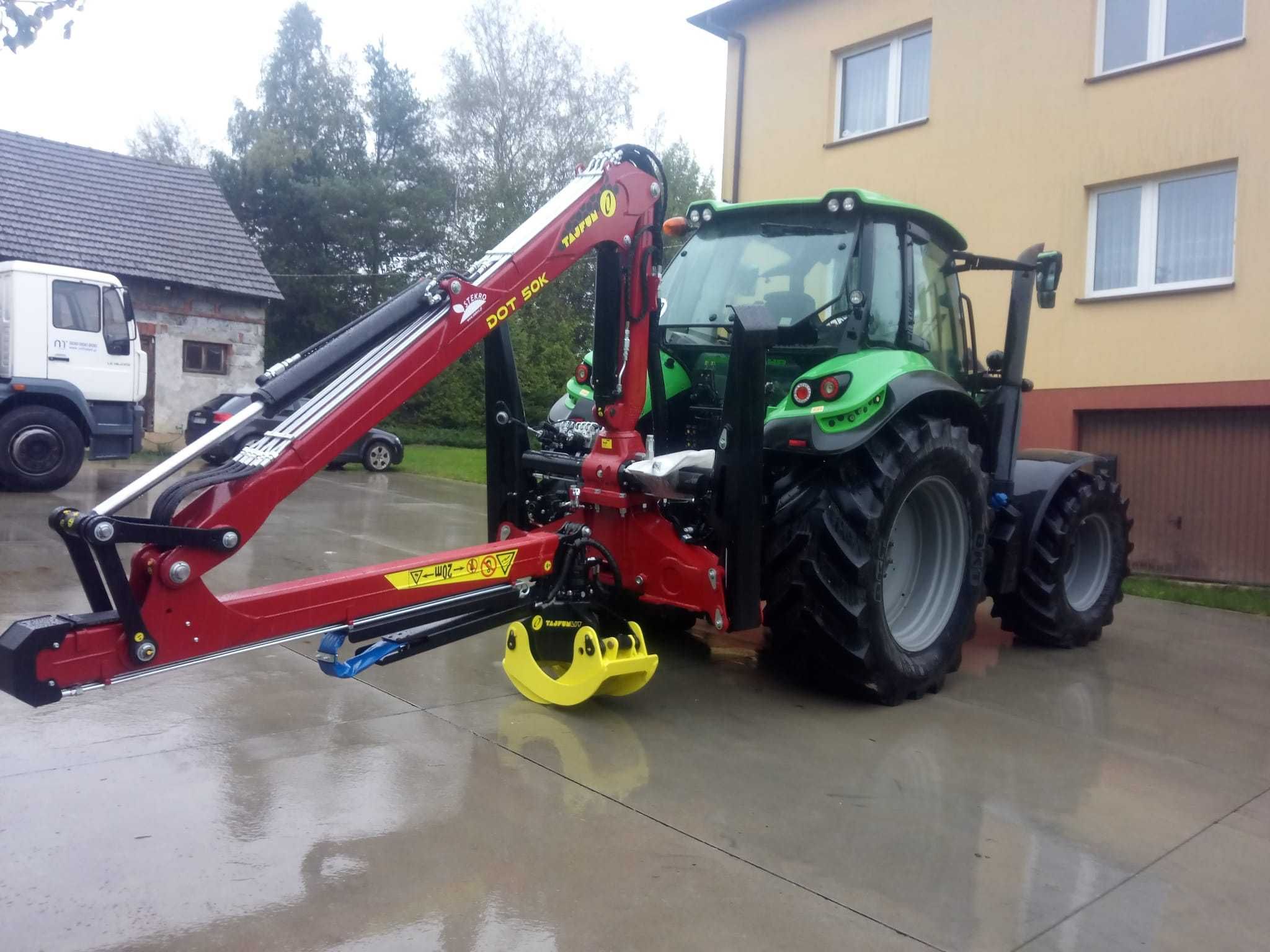 Dźwig leśny - żuraw HDS Tajfun DOT 50 K Chwytak G0-026