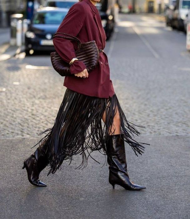 Спідниця з бахромою від Mango