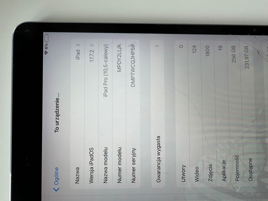 iPad Pro 10,5 cala 256GB