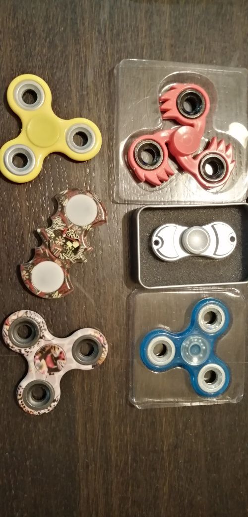 Fidget spinner 6 sztuk metalowe nowe i używan