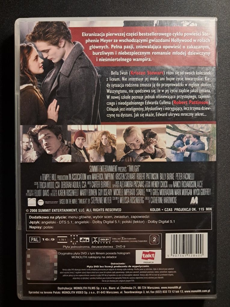 Zmierzch | Pattinson | Stewart | DVD