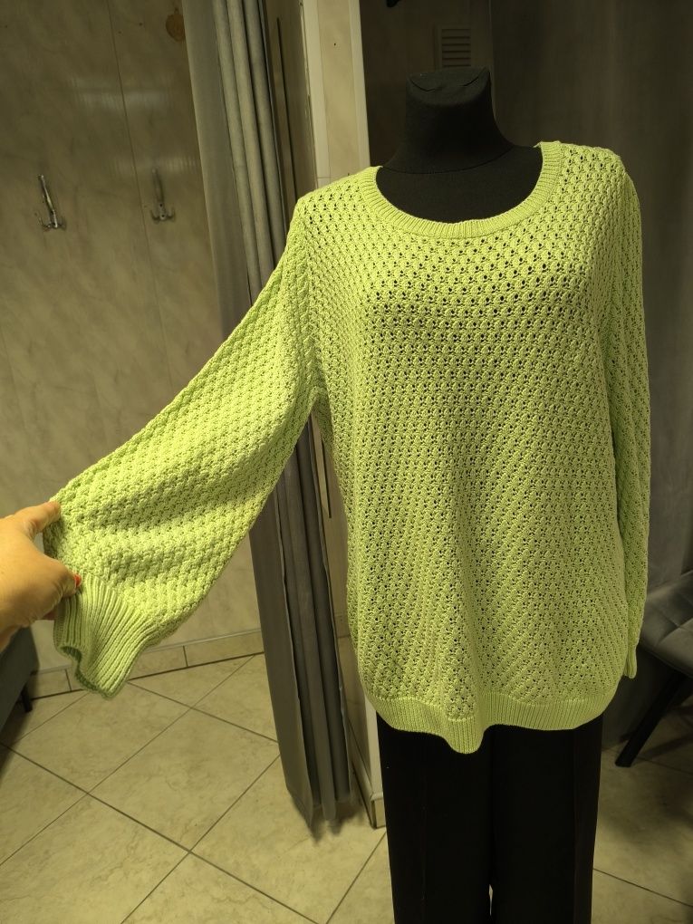 Sweter ażurowy damski