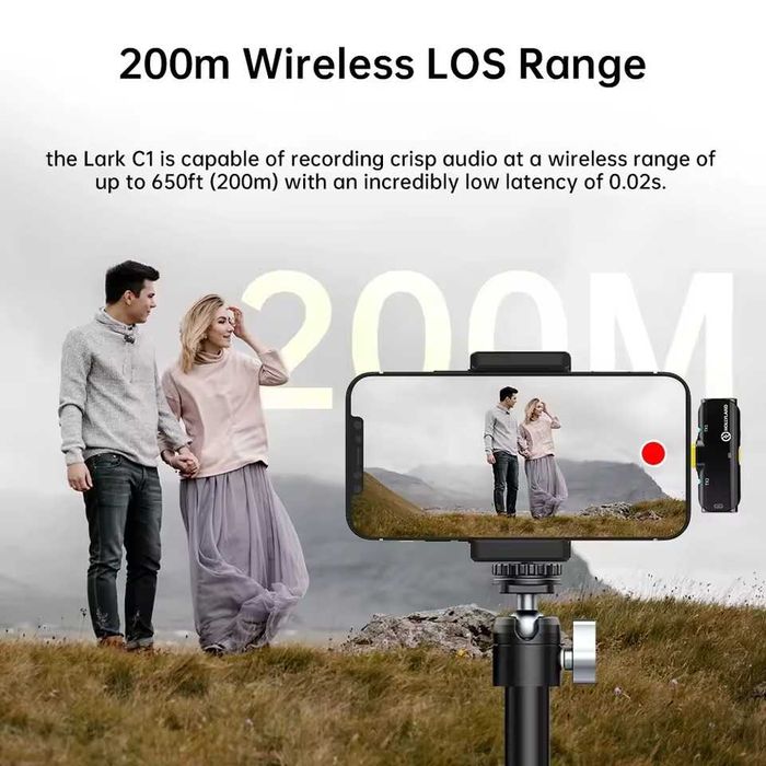 Беспроводной микрофон Hollyland LARK C1 Duo (Lightning iPhone)