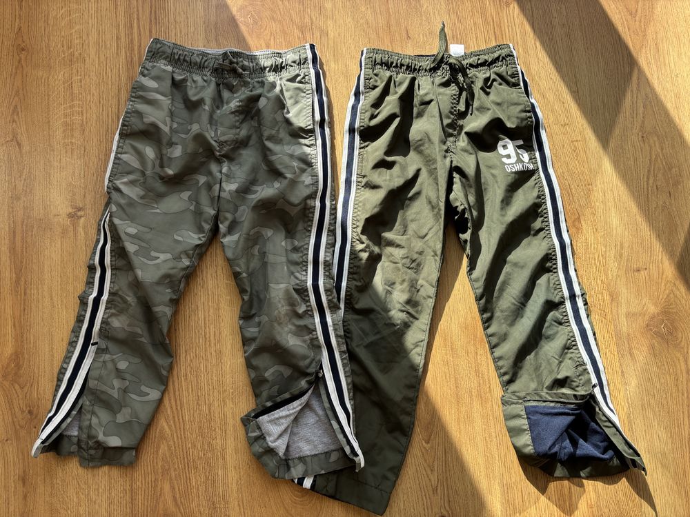 Osh kosh spodnie moro wojskowe khaki zielone sportowe dresy dres