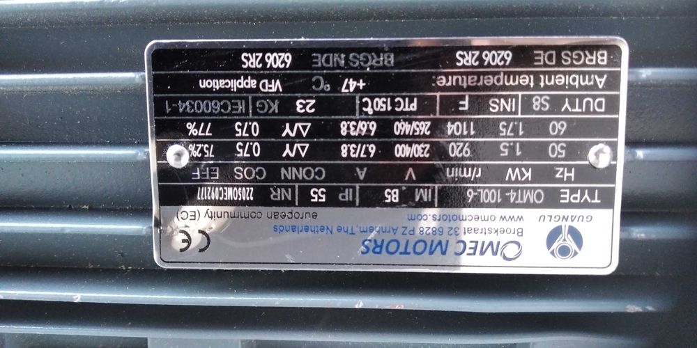 Sprzedam nowy silnik 1,5kw omec motors