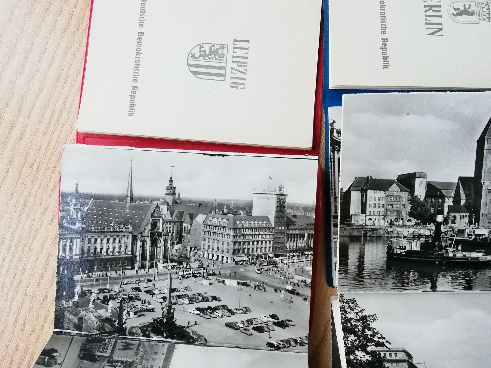 Archiwalne pocztówki, zdjęcia: Berlin, Lipsk ,1958