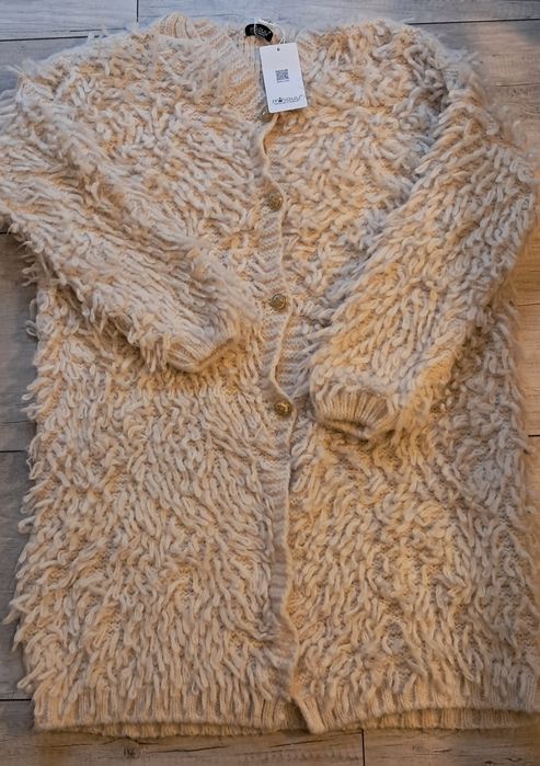 Minouu kardigan 3/4 beżowy neutralny