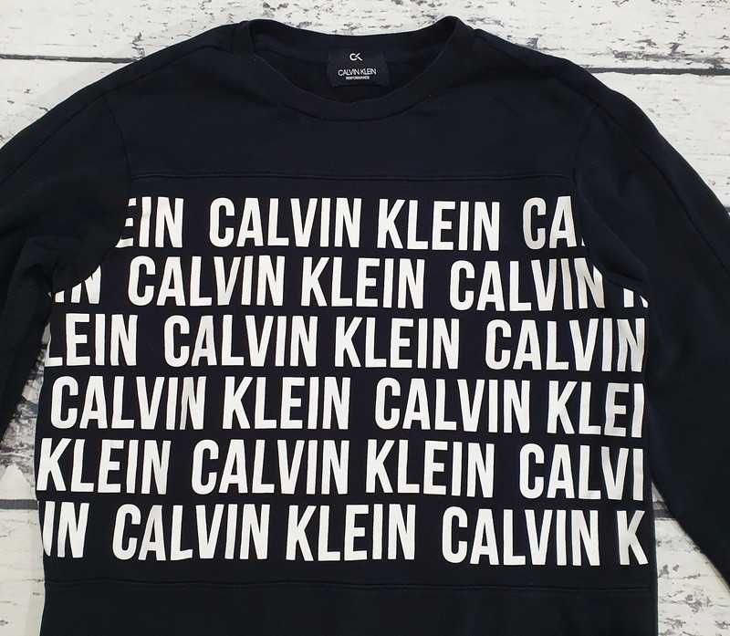 Calvin Klein * Performance * bluza * napisy * męska * czarna * M